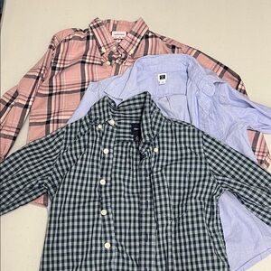 3 Button-Down Kids dress shirts